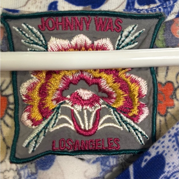 Johnny Was Multicolor Floral Midi Dress - Picture 7 of 9